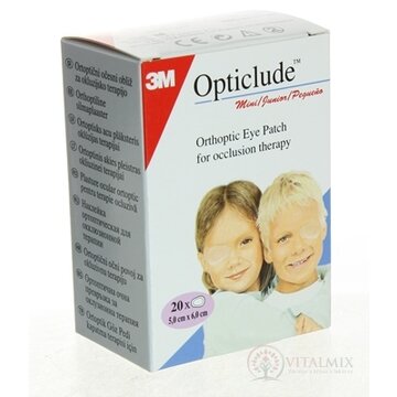 3M Opticlude Standard Mini Očná náplasť [SelP] 5x6 cm, ortoptická, na liečbu strabizmu 1x20 ks obrázok